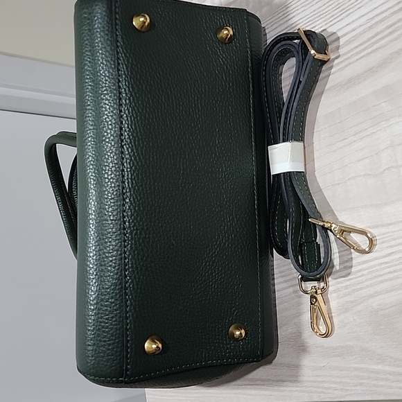 VALENTINO BY MARIO VALENTINO MINIMI DOLLARO Pebbled BAG Dark Green Color - Picture 7 of 8